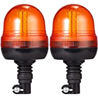Justech 2PCs 60LED Luces de Emergencia Homologadas E9 Impermeable IP56 con 3 Modos de Brillo Estroboscópico-Flash Rápido…